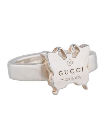 gucci ring womens butterfly|Gucci silver rings uk.